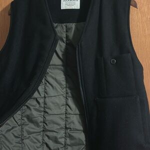 Duckworth Black Vest with Quilted Lining